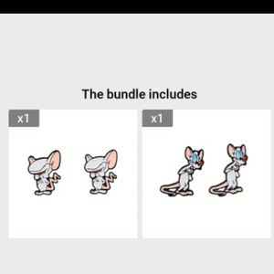 Vintage pinky and brain